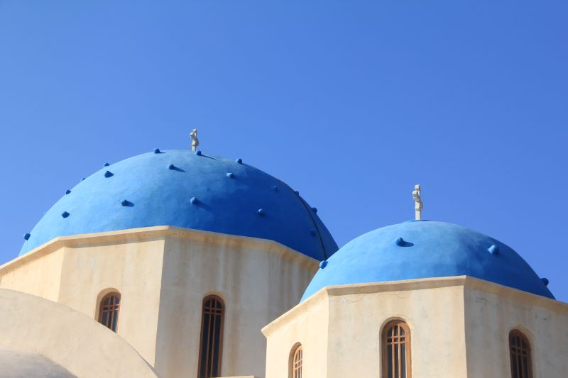 Panoramablick auf eine beeindruckende Sehenswürdigkeit in Griechenland